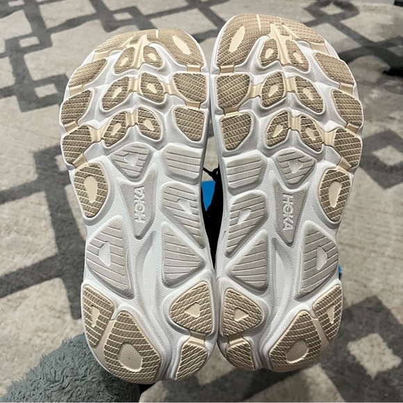 Hoka One One Clifton 10 Shoes Women 7.5 Black Rose Gold Athletic Running Sneaker - Picture 7 of 8